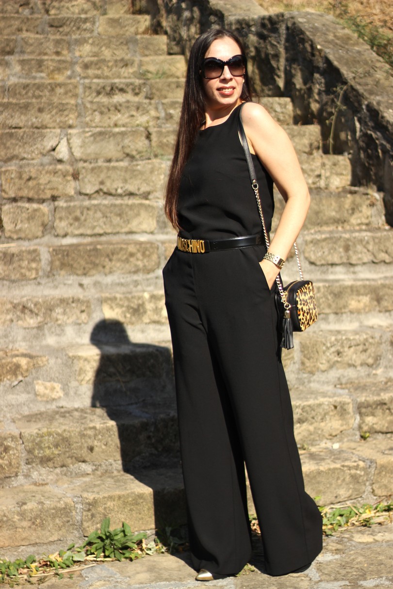 outfit jumpsuit negro